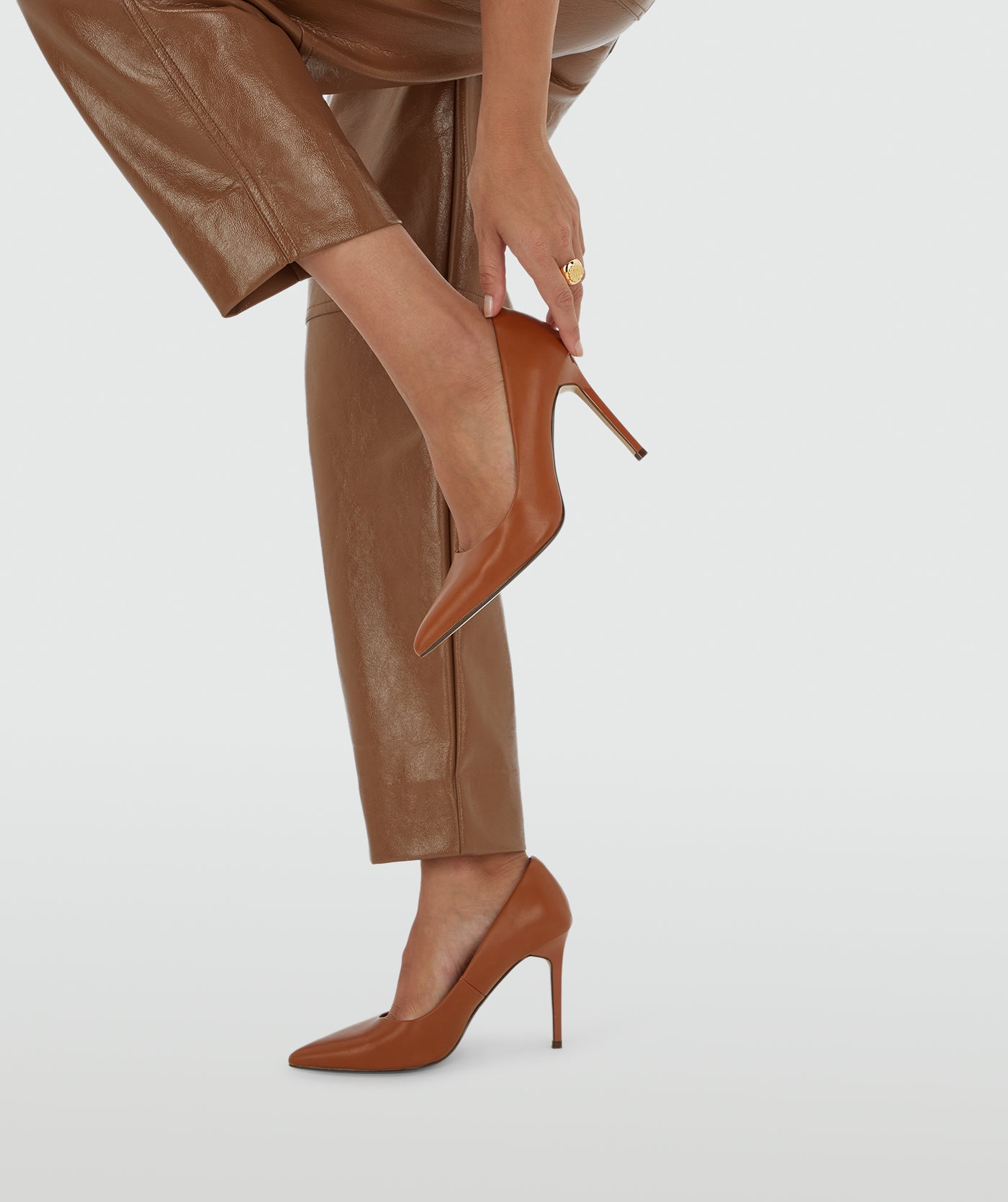 Valentina pumps - Tan (cognac)