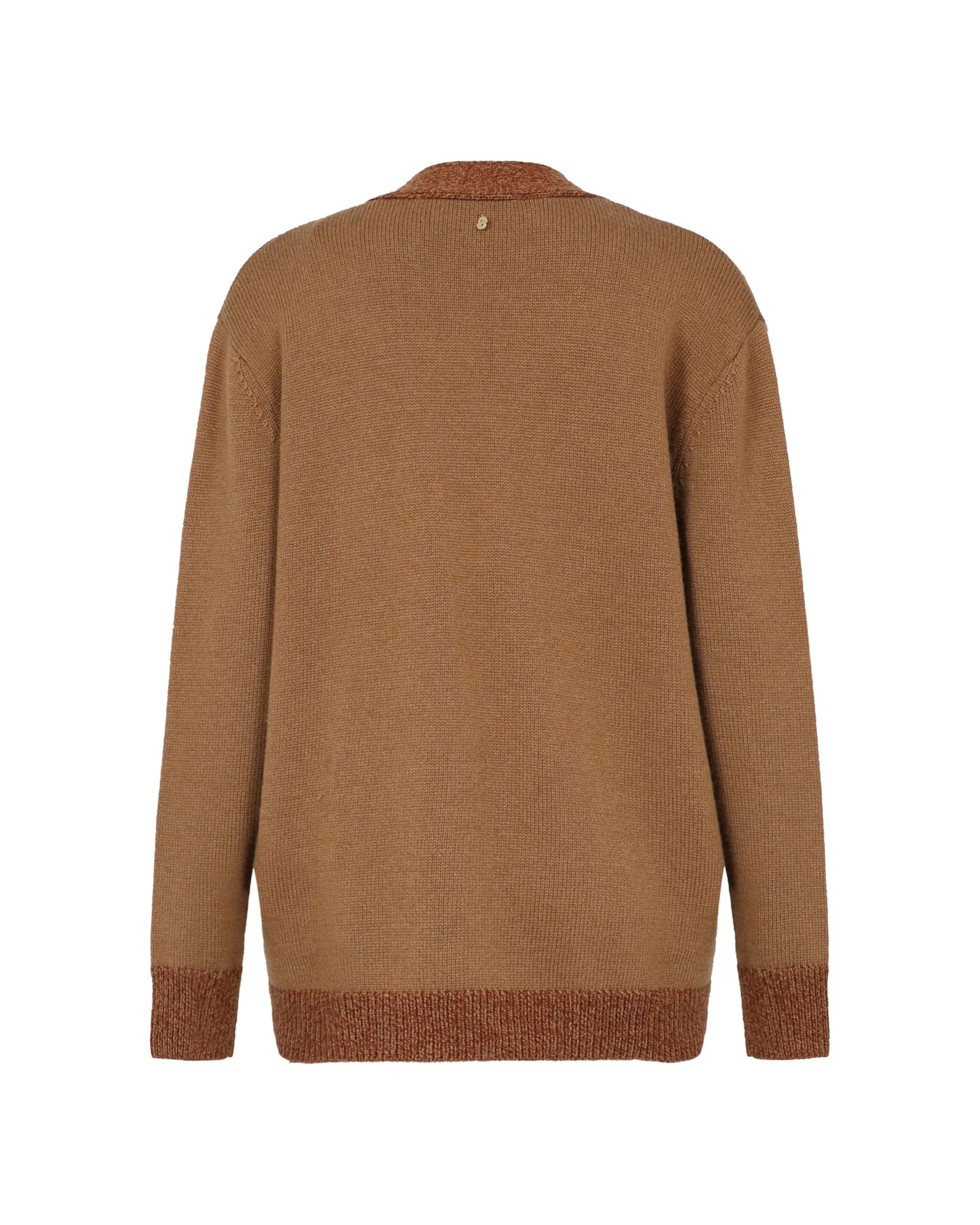 Caramel contrast cardigan