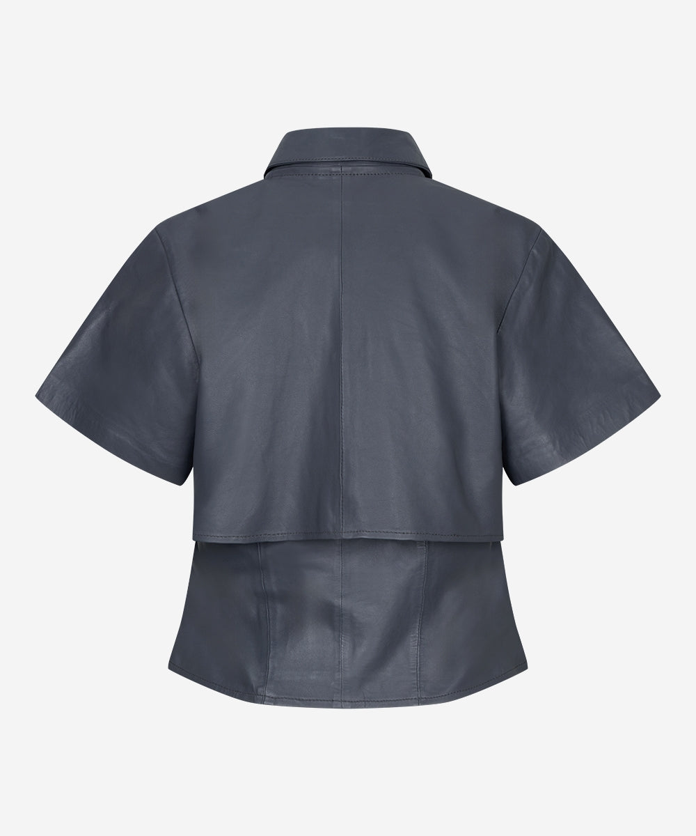Baylin blouse 100% leder