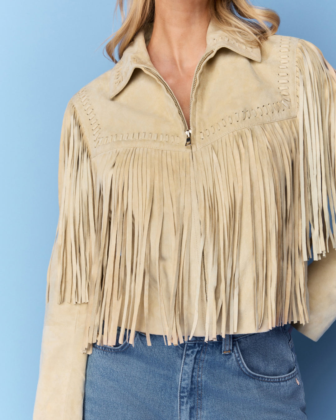 Jeeya vest 100% suede