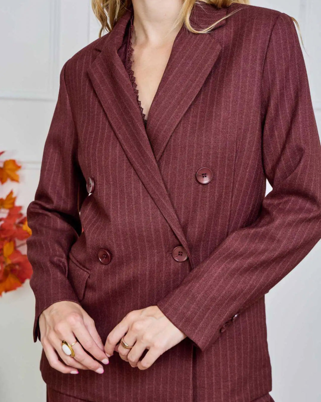 blazer | bordeau