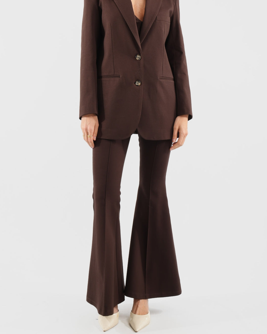 Broek flared | choco