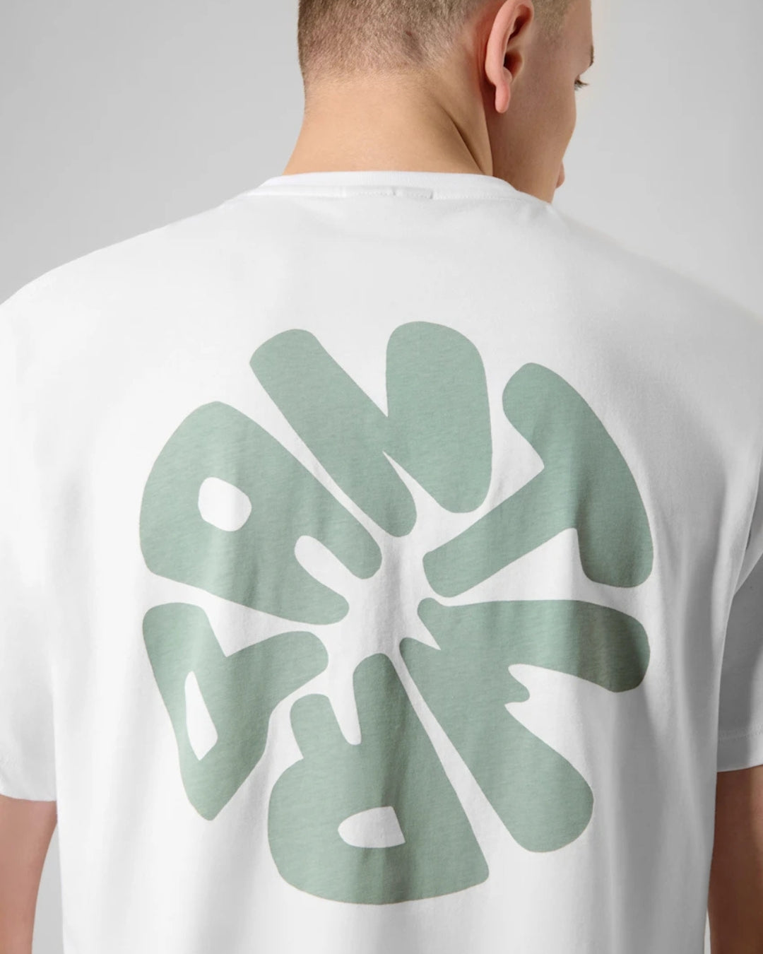 T-shirt ANTWRP logo rug - White