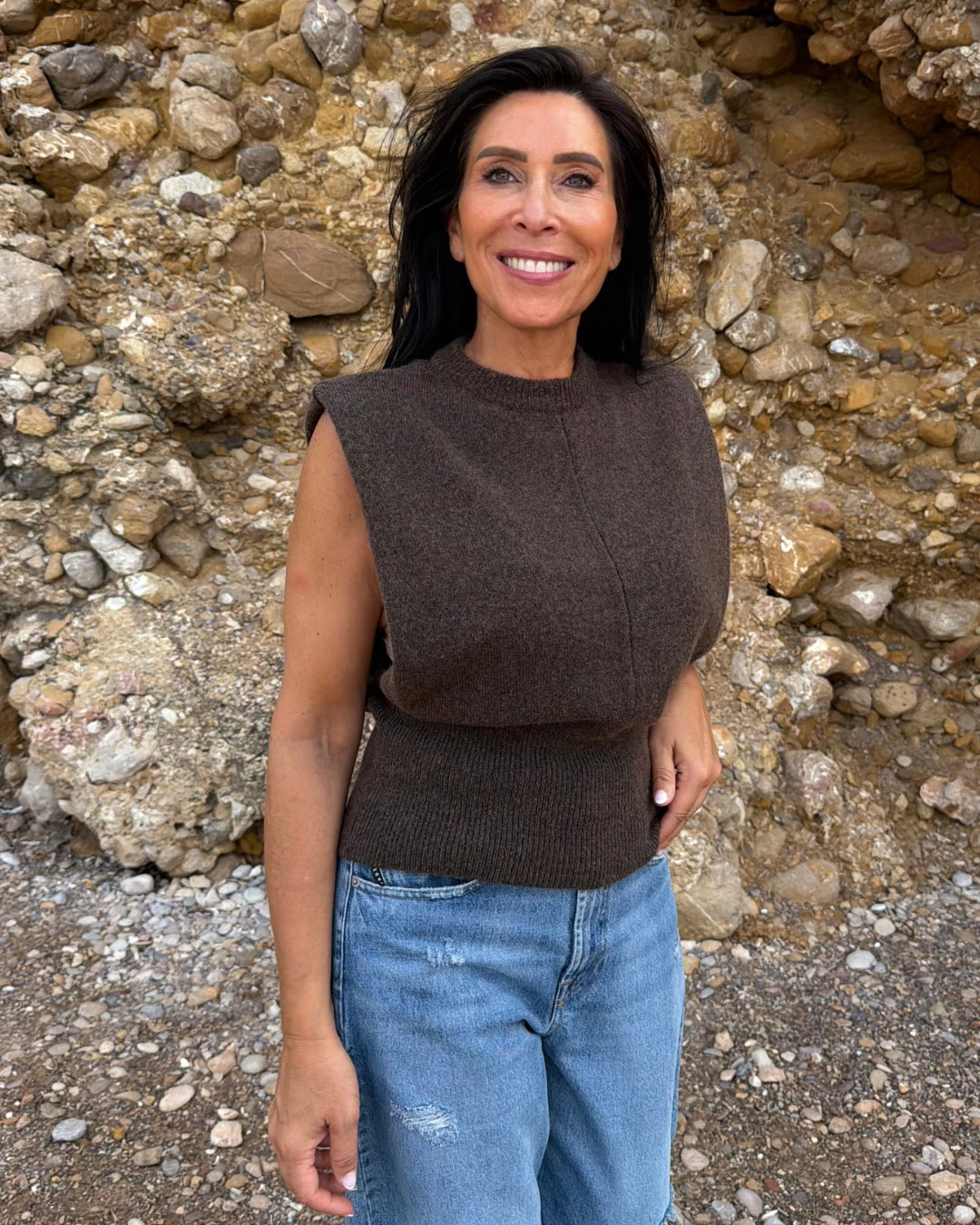 Angelique debardeur - brown