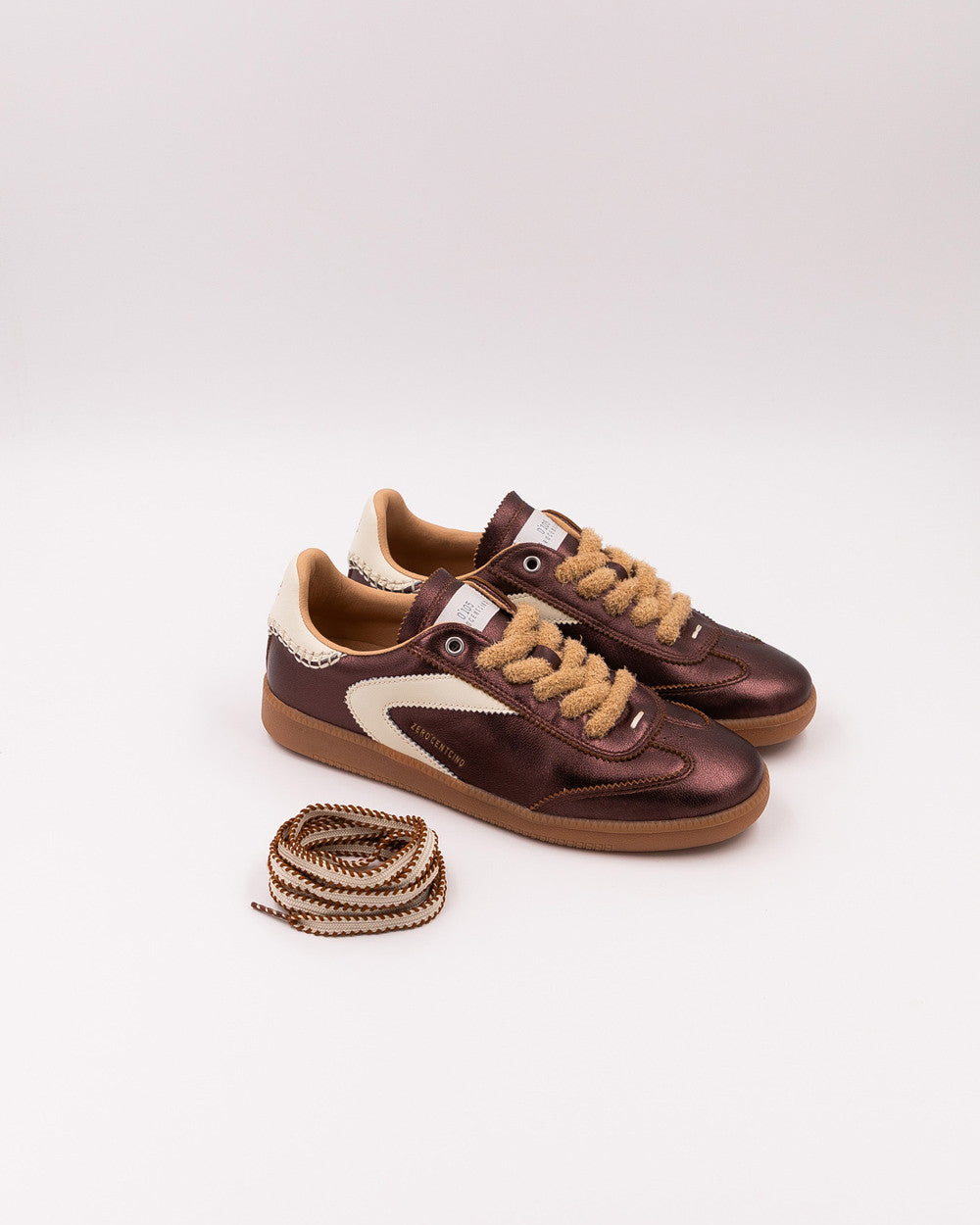 Nova metallic chocolate sneakers