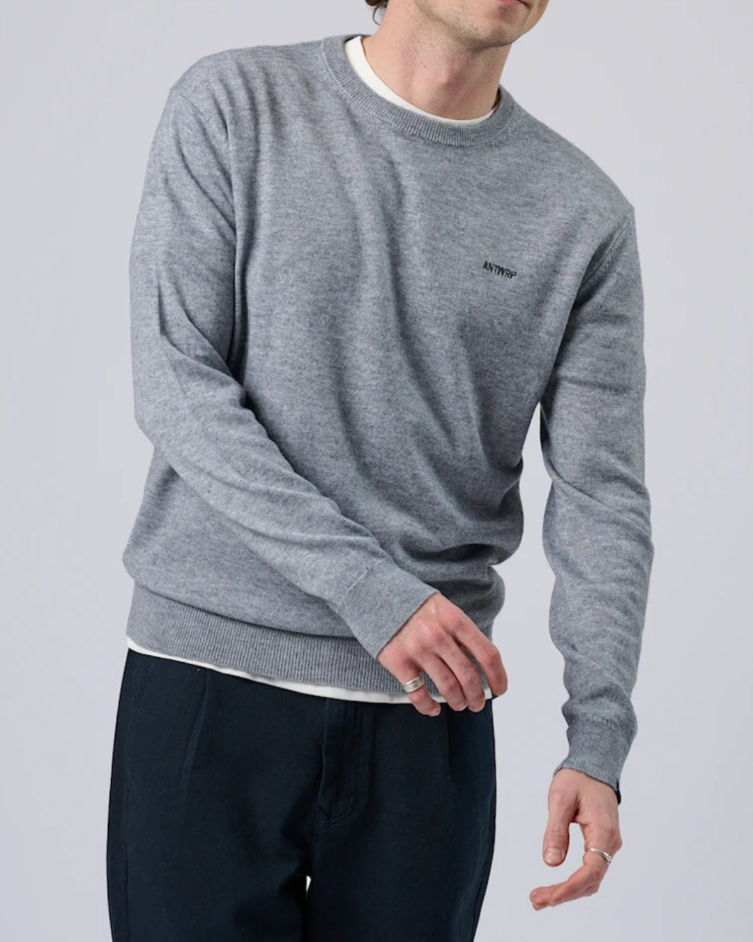 Basic pull ANTWRP - Grey Chiné
