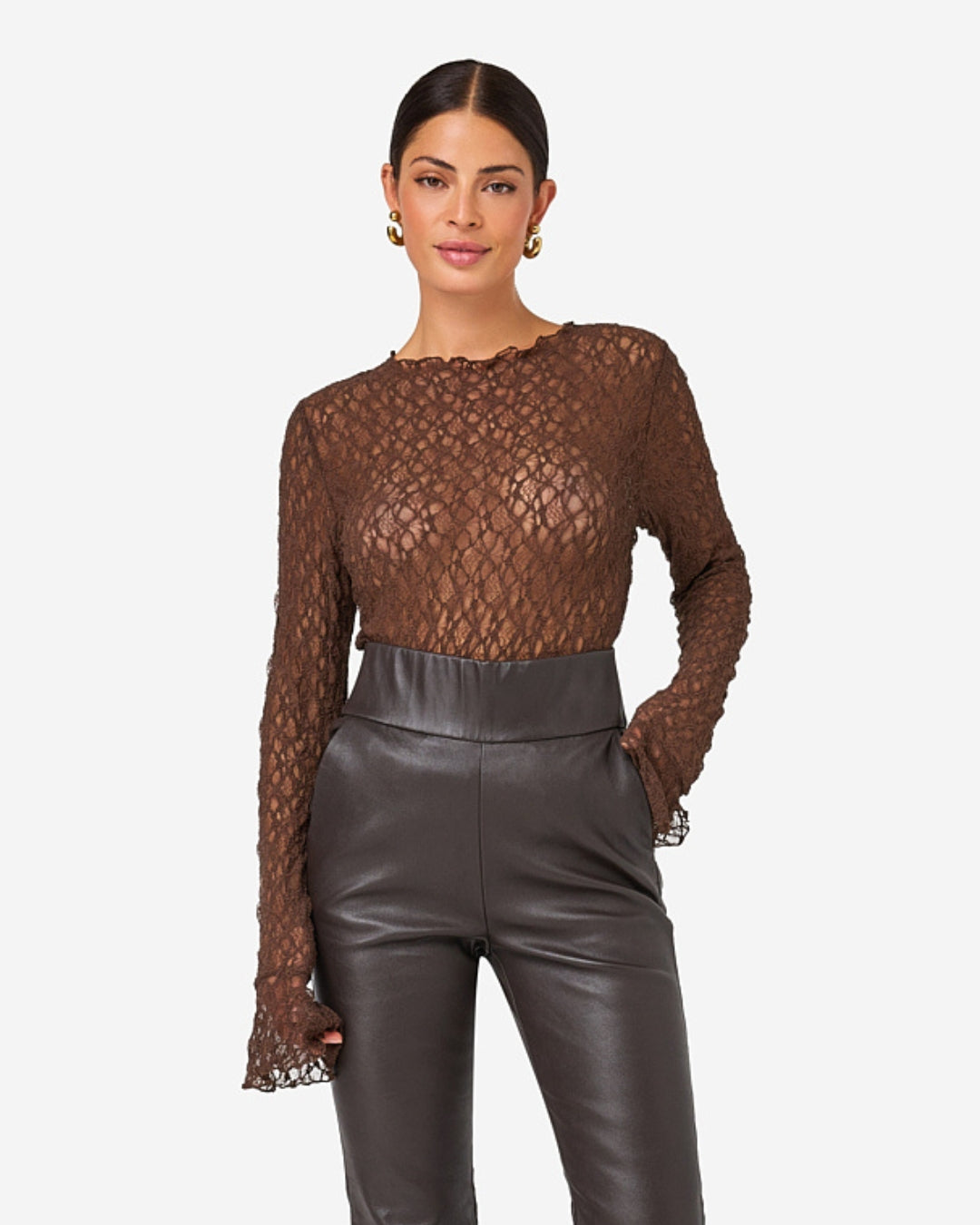 Taola top | dark brown