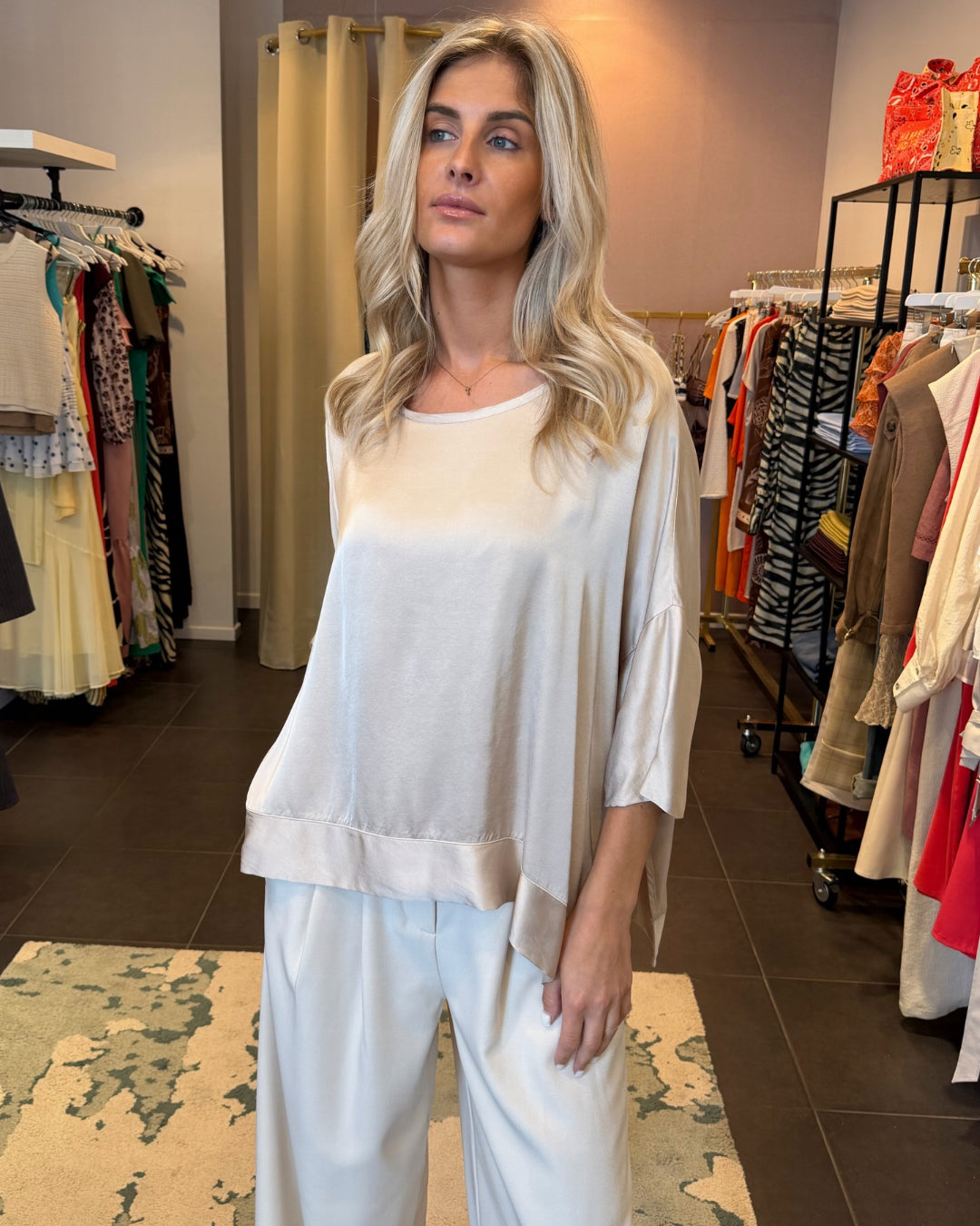 Blouse met splitten