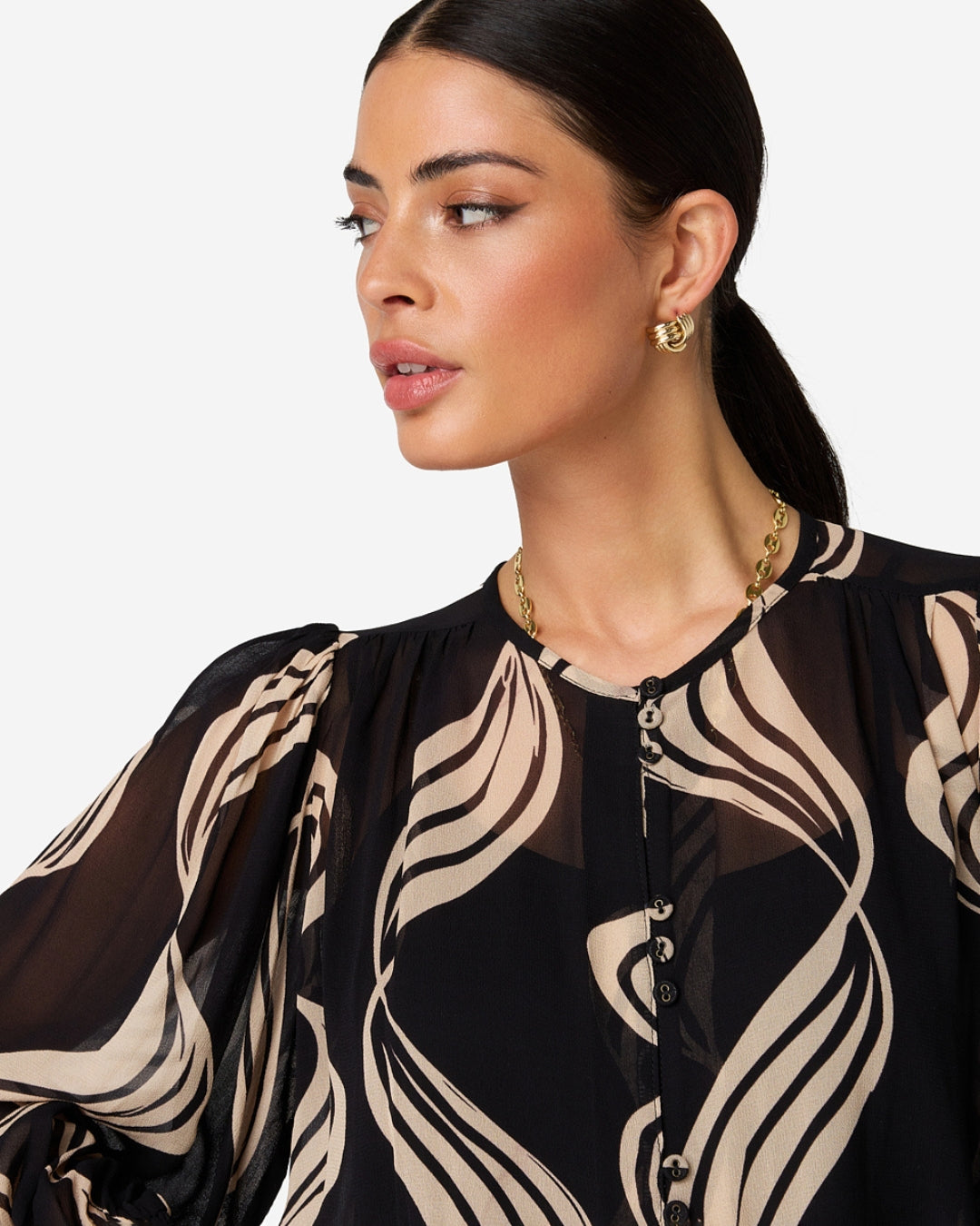 Tenzin waves blouse