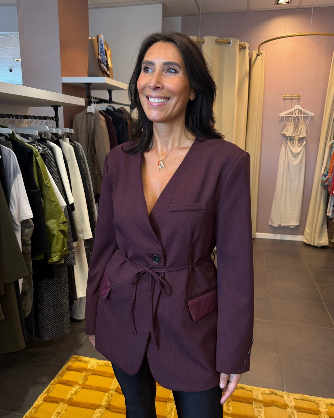 Statement blazer - bordeaux gucci