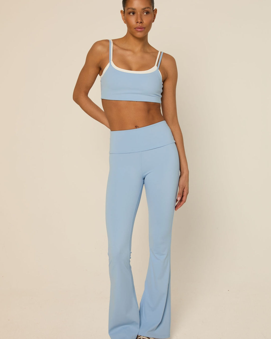 Bruna flared legging - icy blue