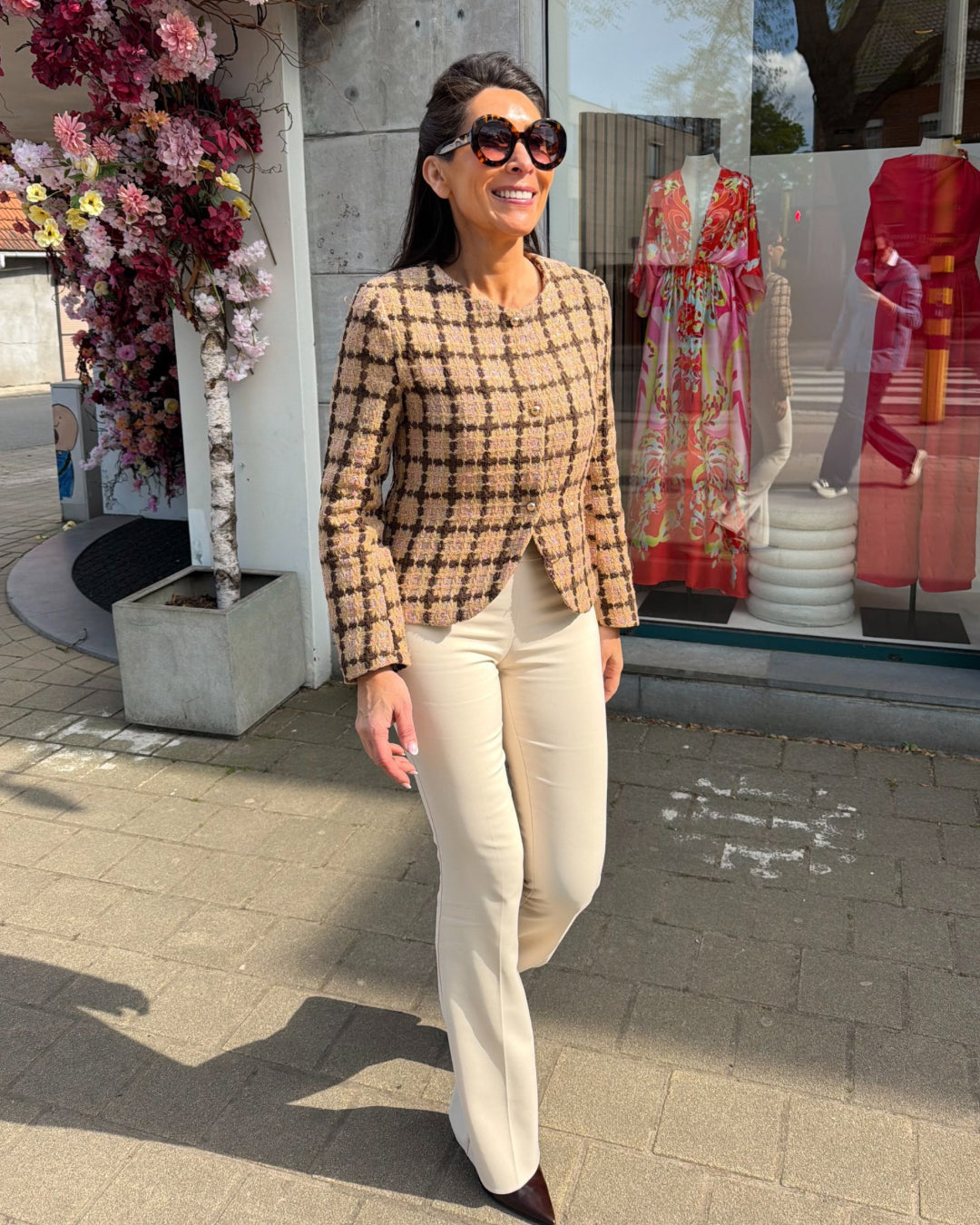 vest in tweed