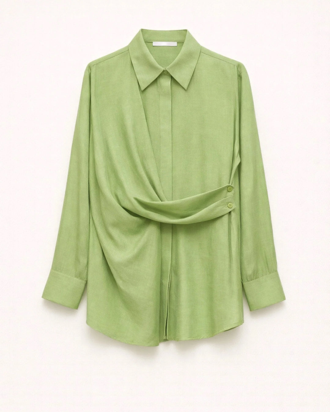 Blouse met gekoopt detail - groen