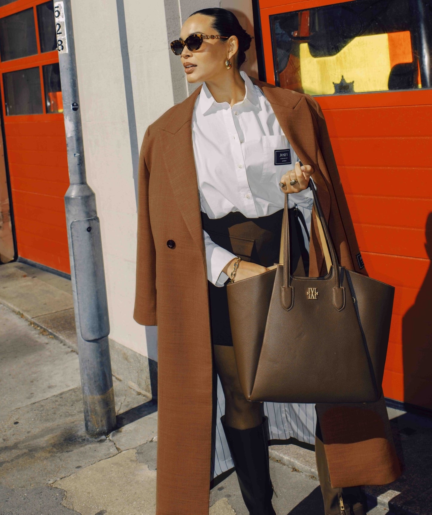 Alisa tas - chocolate brown