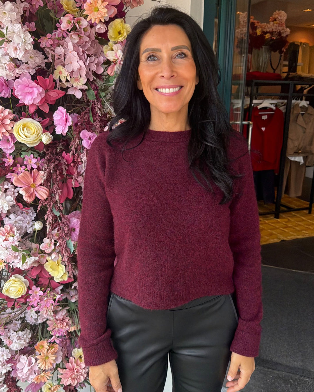 Capri pull burgundy
