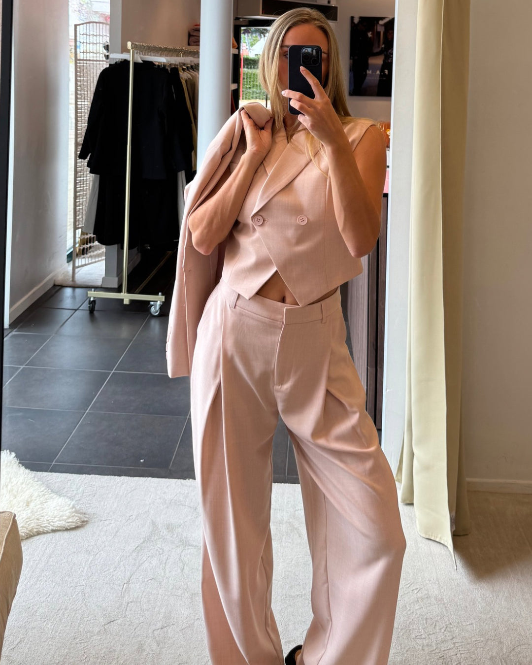 2-delige set LICHT ROZE