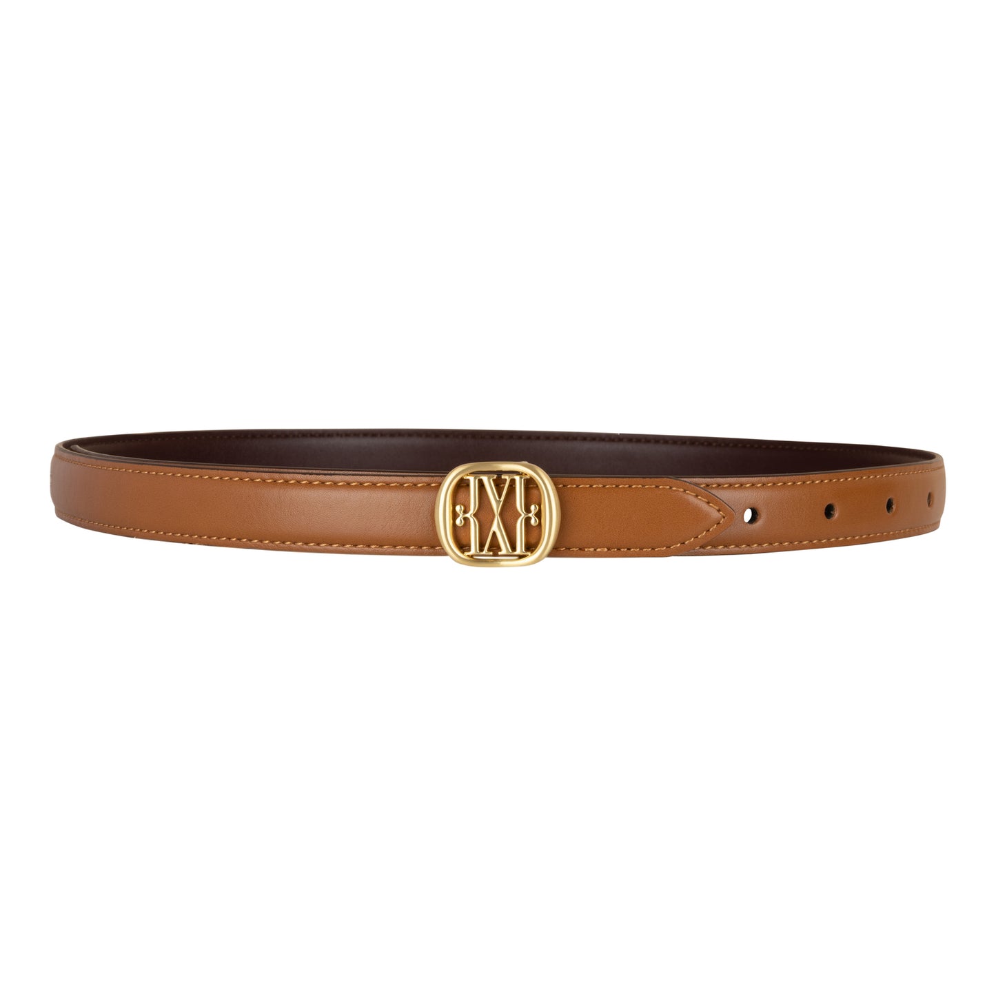 Dorissa reversible riem cognac-burgundy