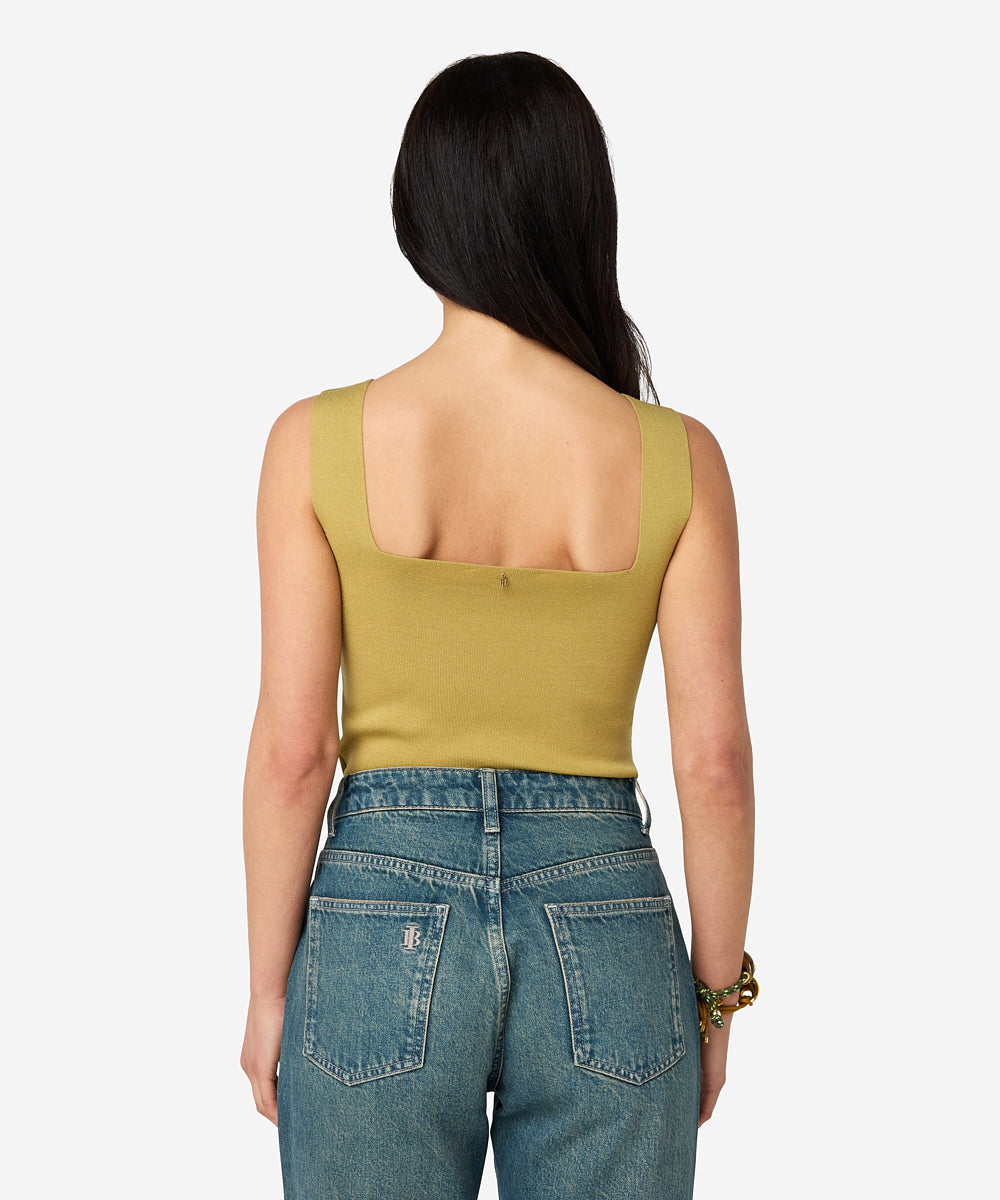 Kara top - Gold green