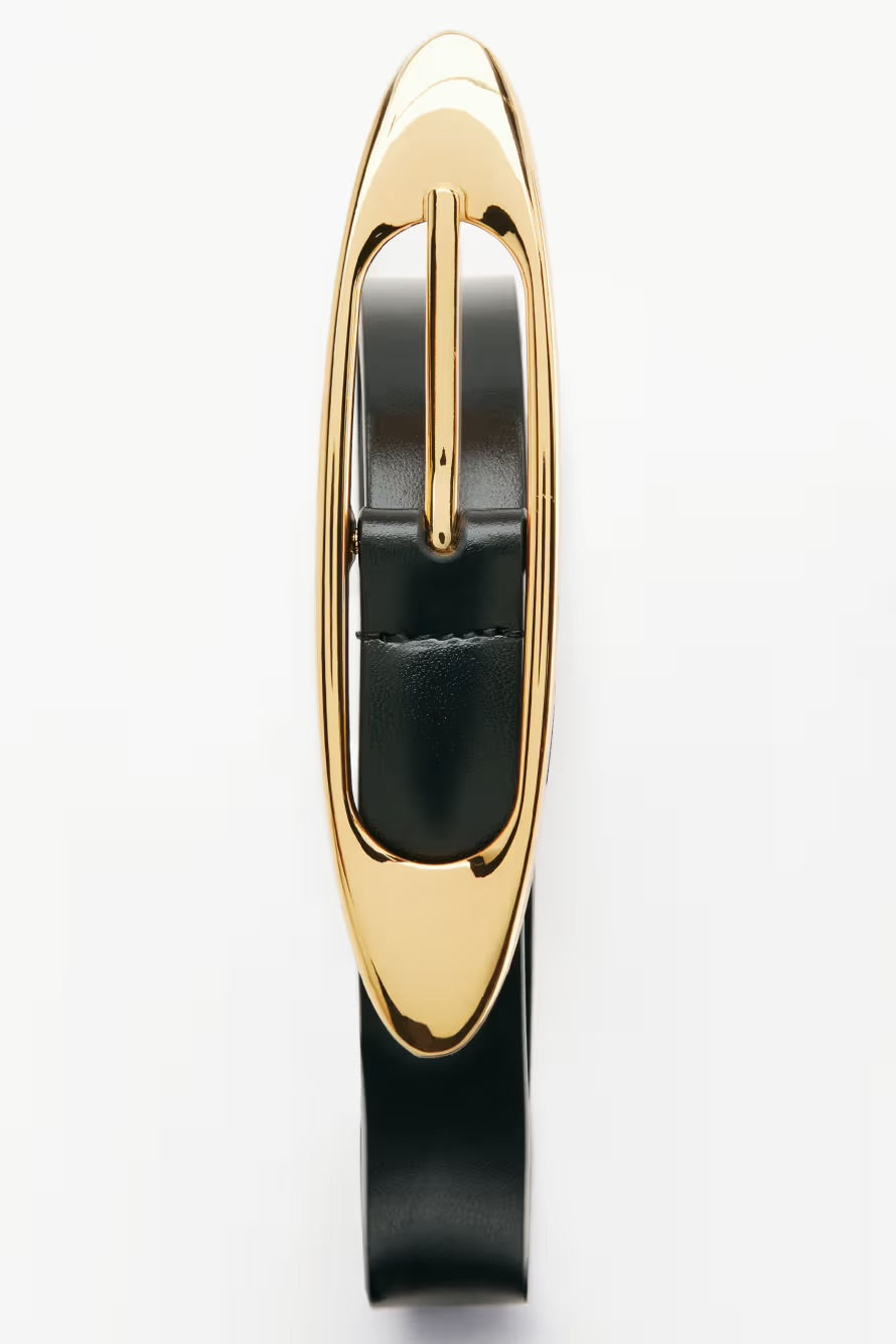 Buckle belt black - Patrizia Pepe