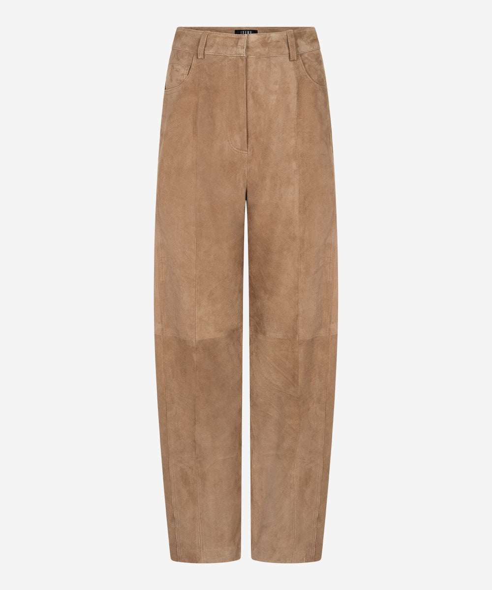 Parla balloon broek - 100% suede