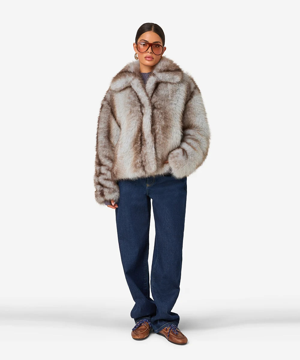 Carine faux fur coat