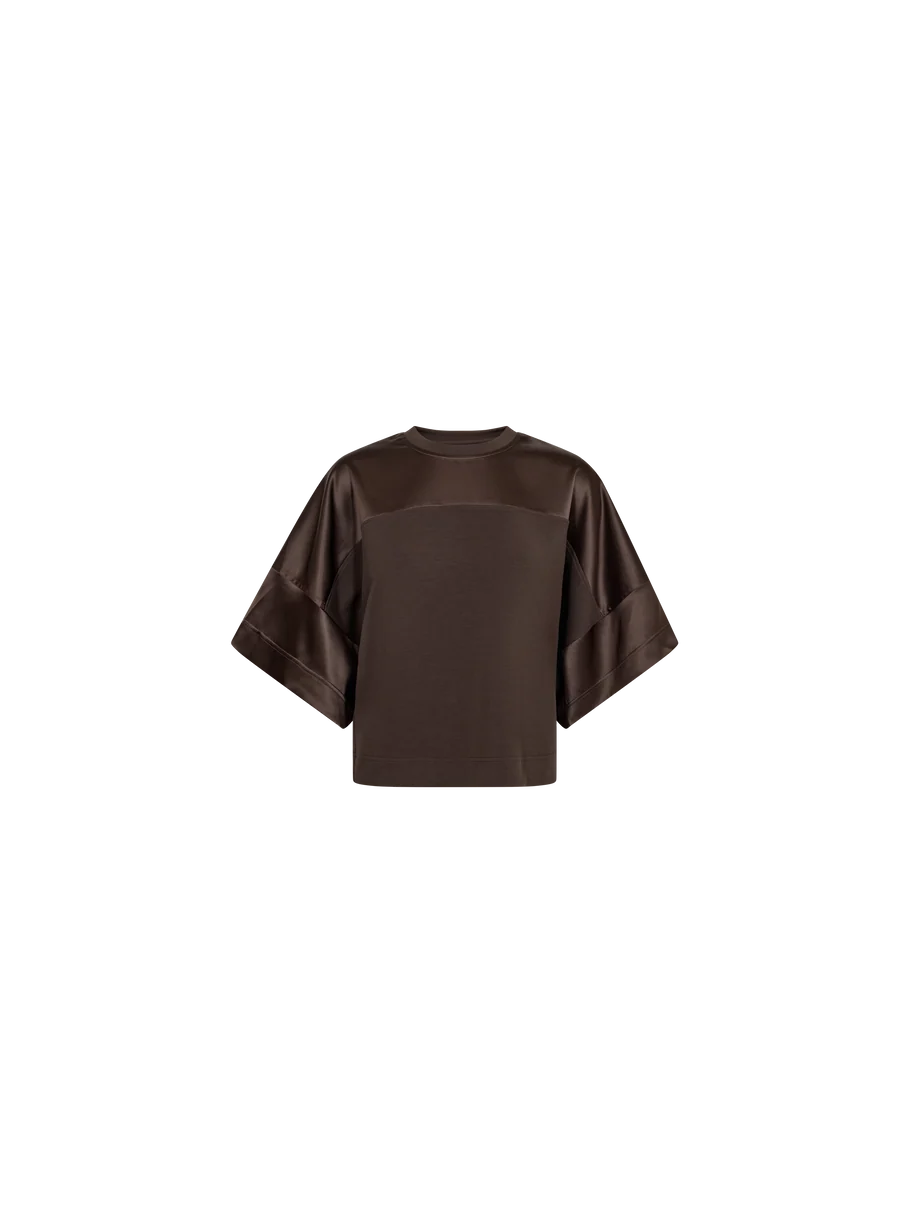 Lela satin sweatshirt