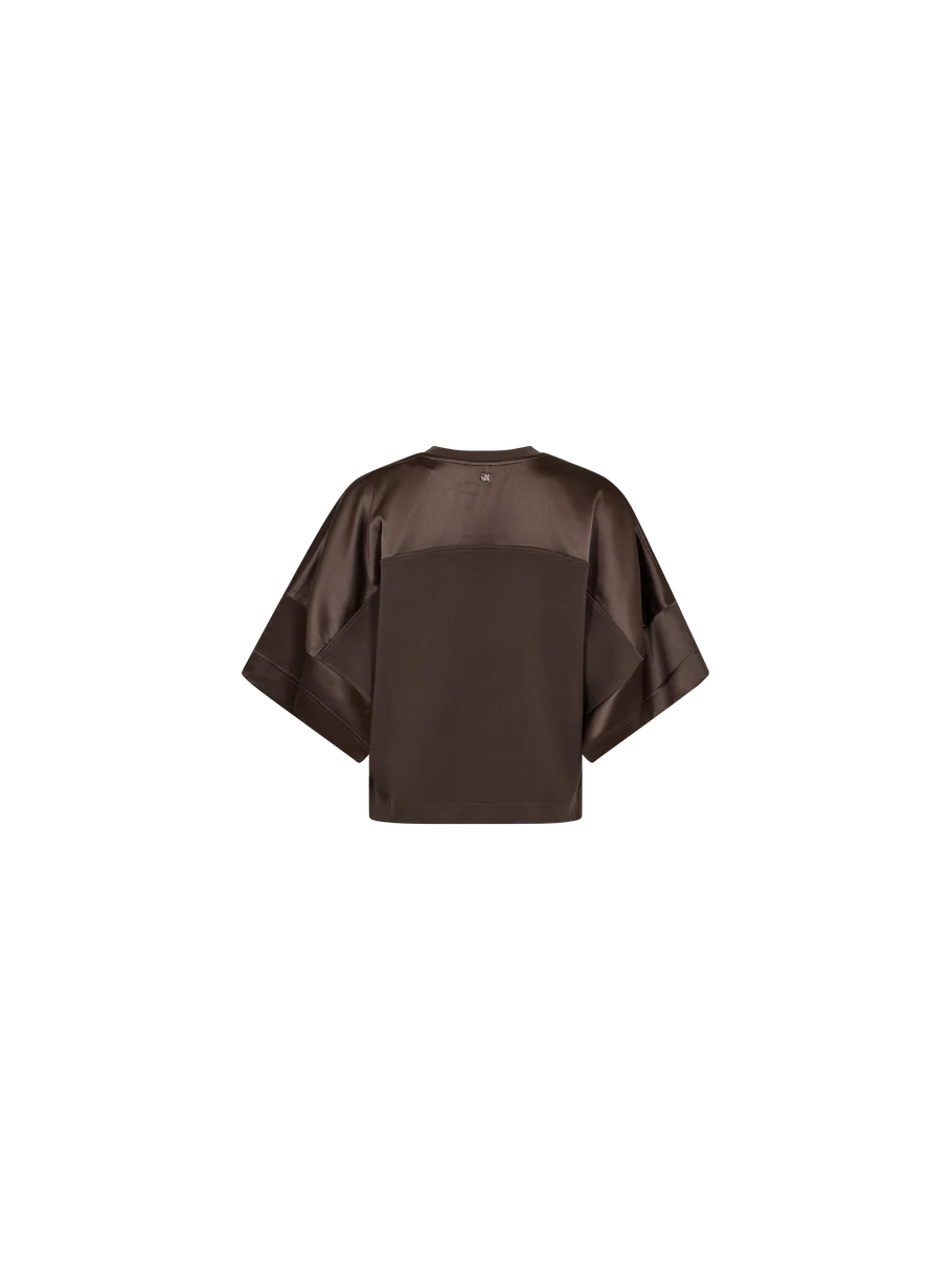Lela satin sweatshirt
