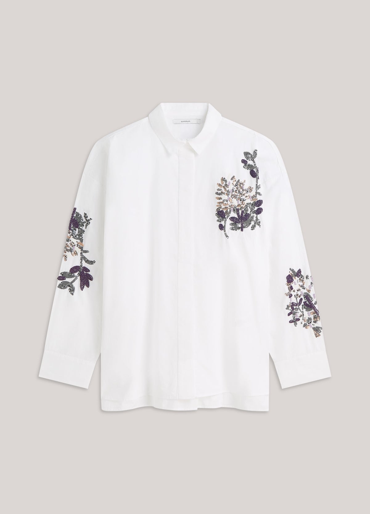 Oversized blouse met sequins