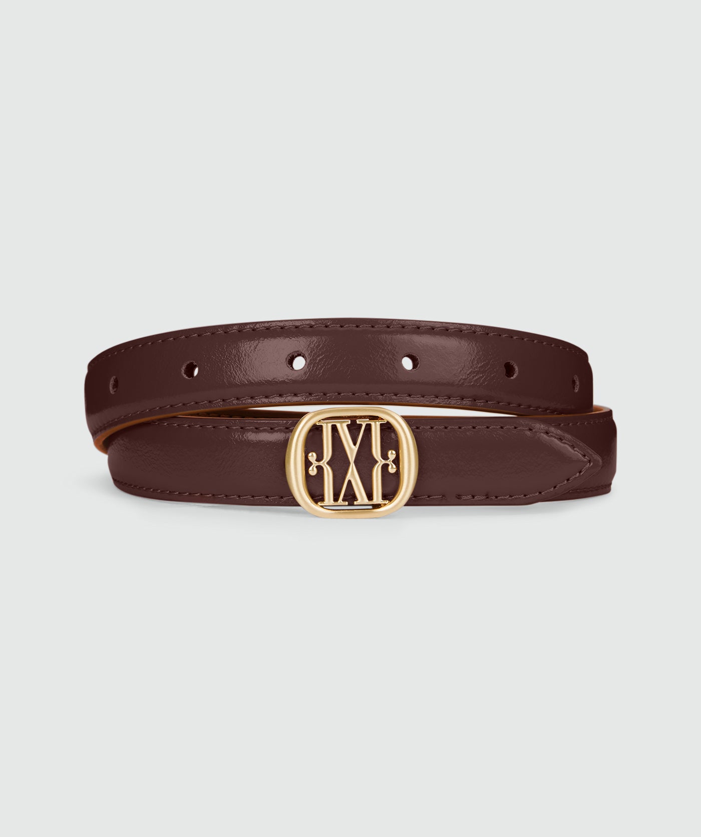 Dorissa reversible riem cognac-burgundy