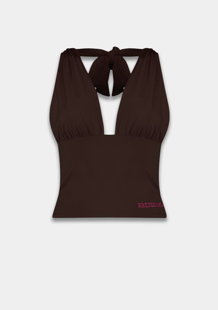 Morris top - saddle brown