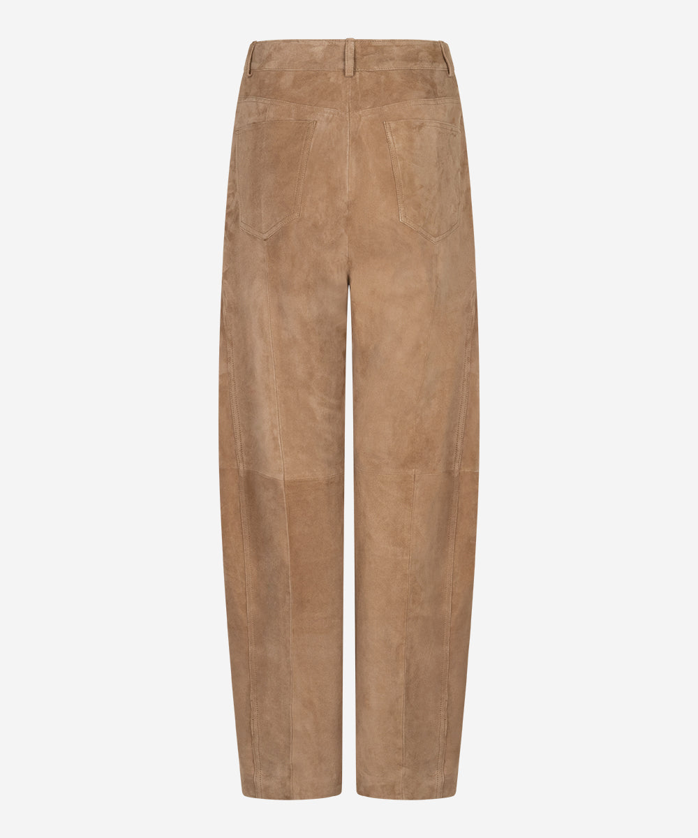 Parla balloon broek - 100% suede
