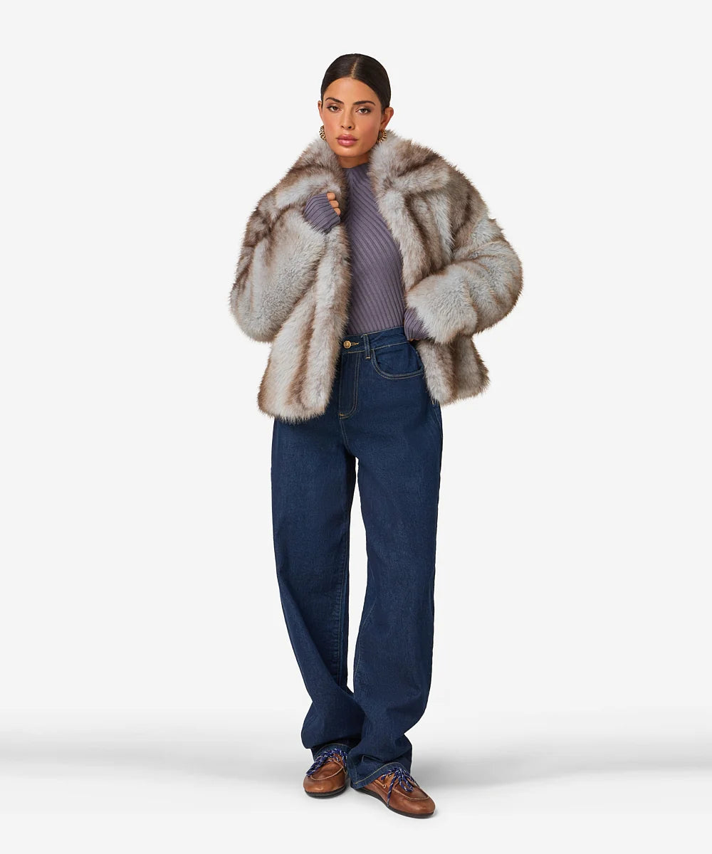 Carine faux fur coat