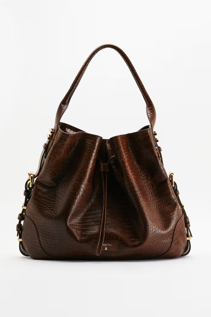 Patrizia Pepe croco city bag