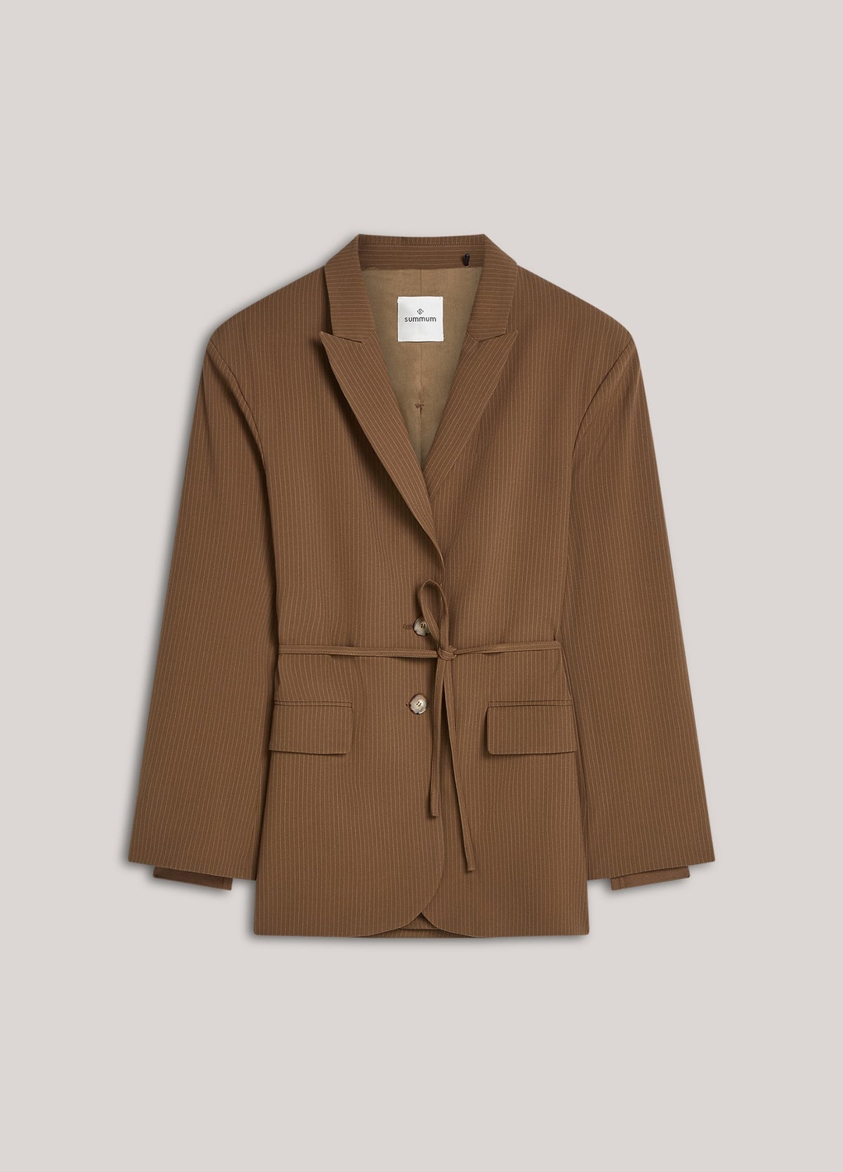 Blazer camel pinstripe