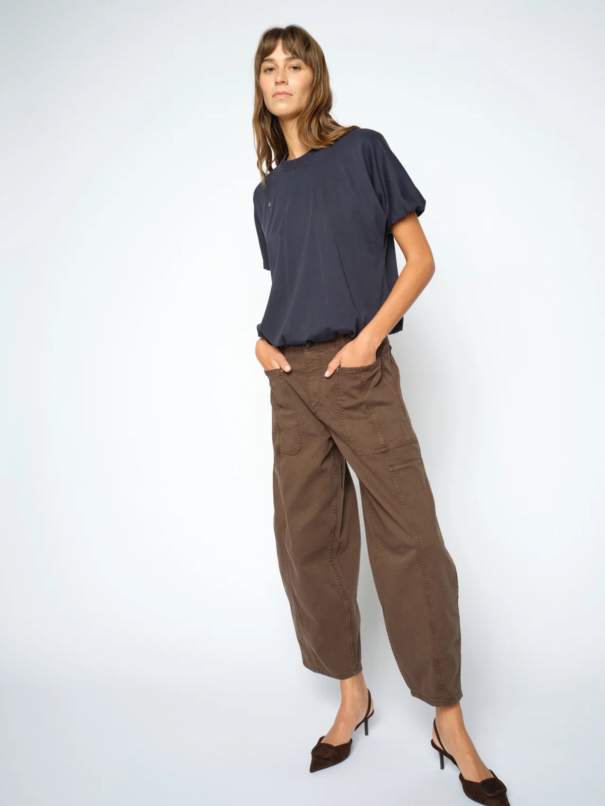 Rosy jeans dark brown