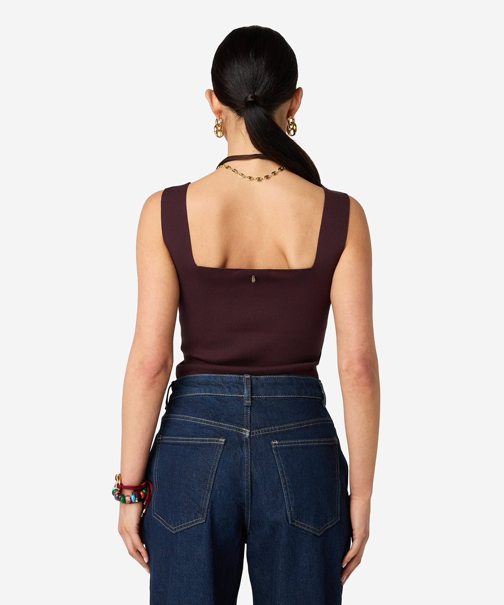Kara top - Stone brown