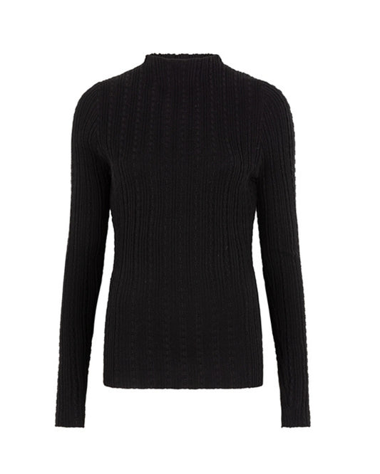 Rose top | zwart