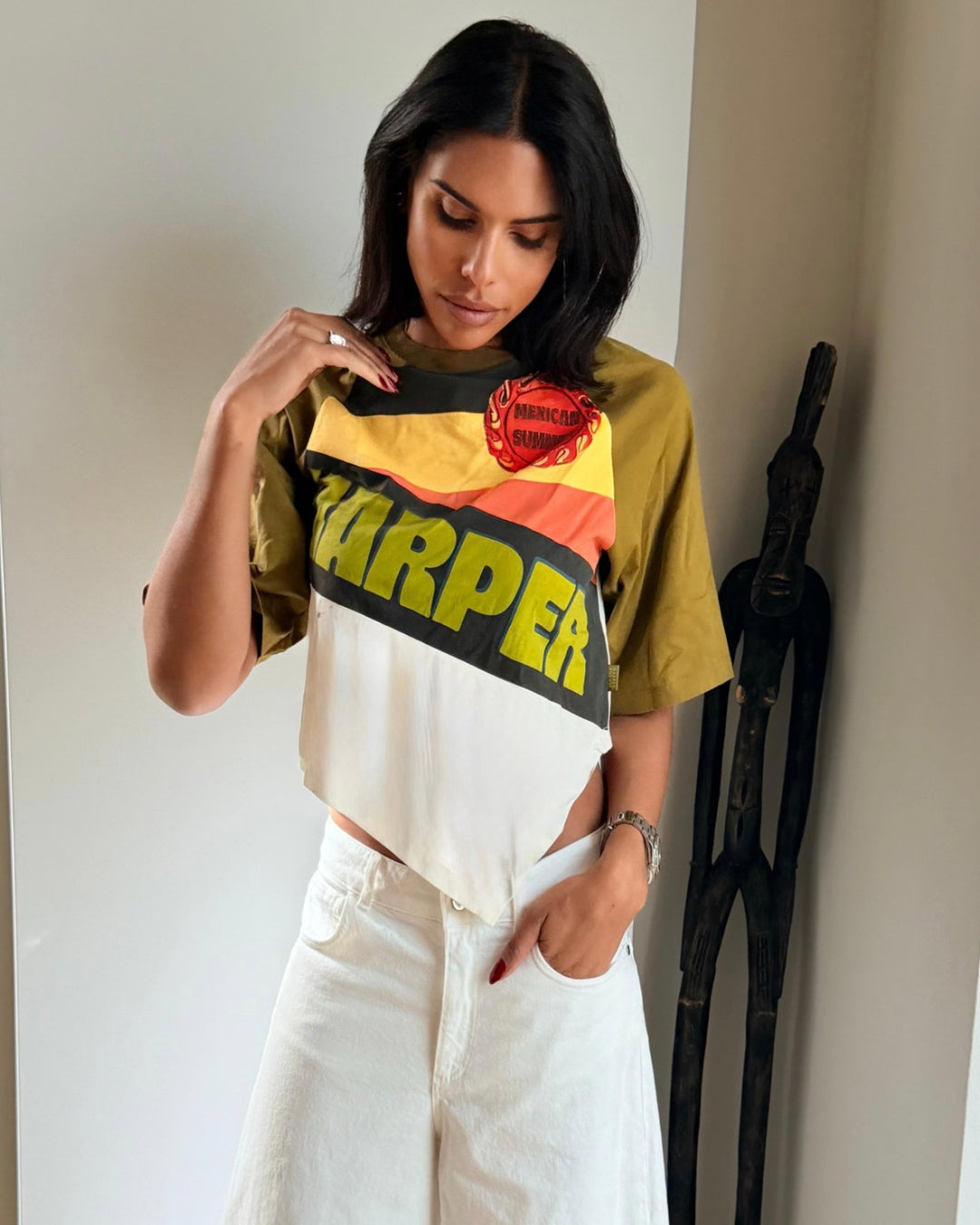 Mexican summer t-shirt | khaki
