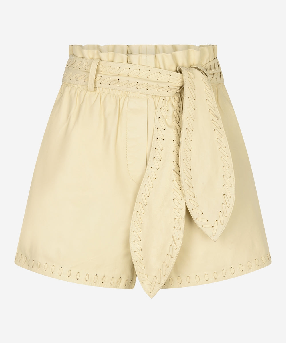 Sasha short 100% leder