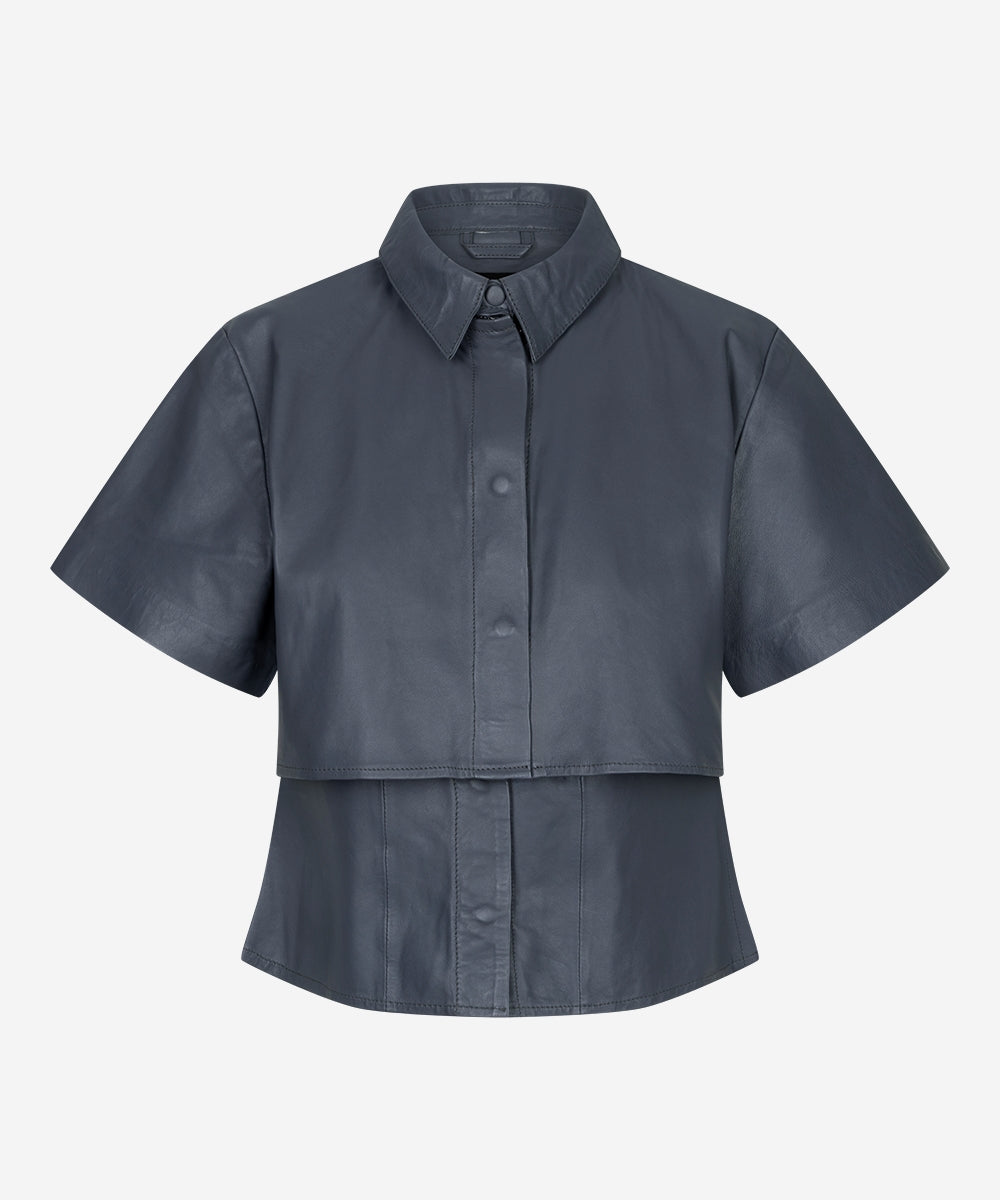 Baylin blouse 100% leder