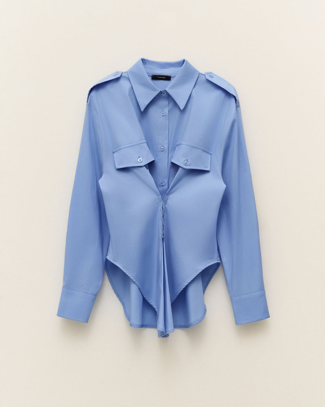 Hemd getailleerd | blauw