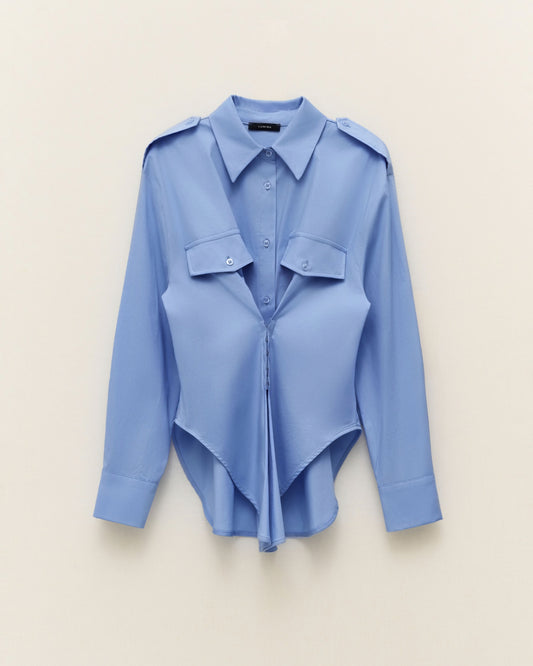 Hemd getailleerd | blauw