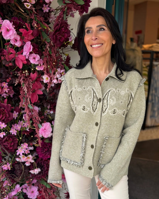 Nisani vest - olijfgroen