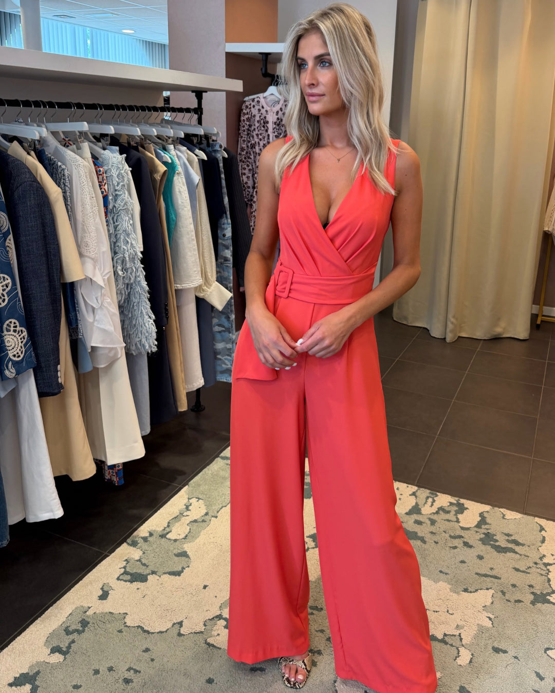 jumpsuit koraal