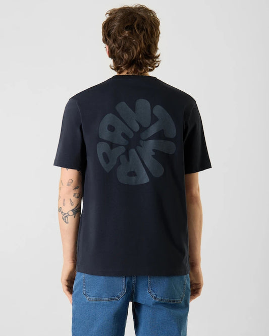 T- shirt ANTWRP velours - Ink Blue