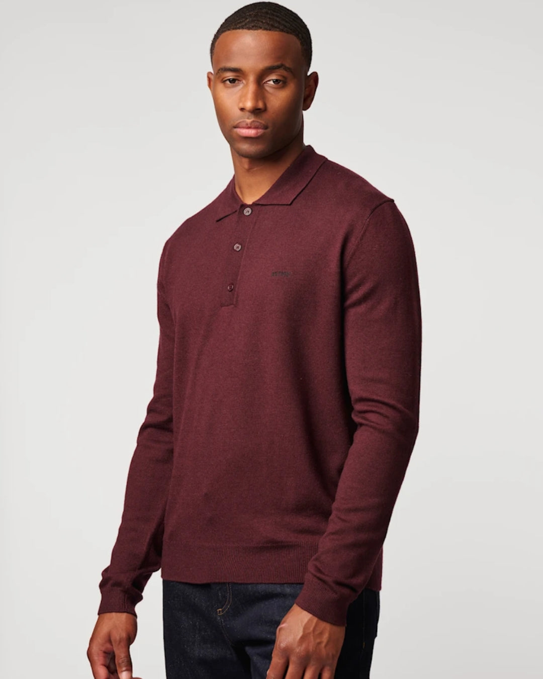 ANTWRP polo knit - burgundy