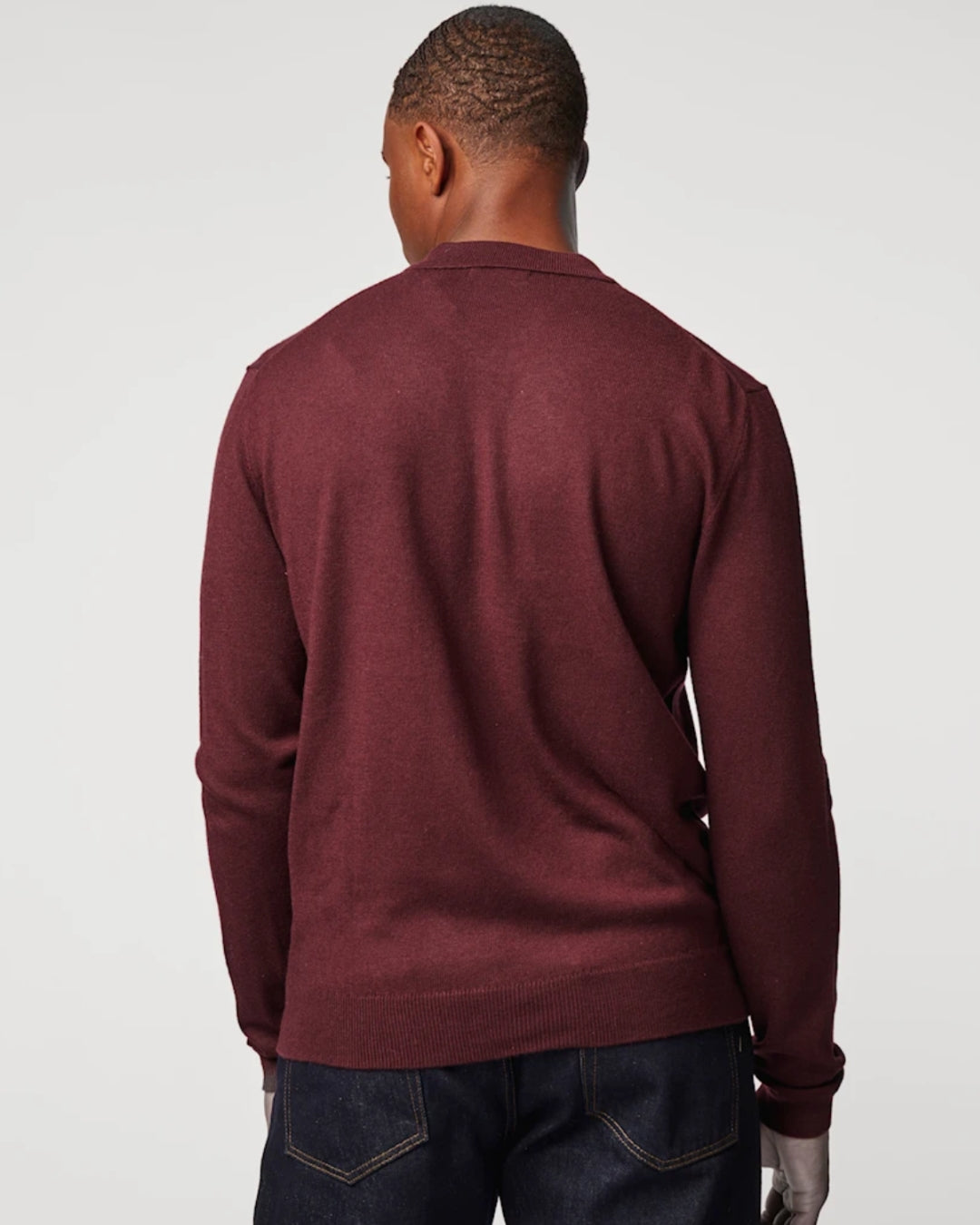 ANTWRP polo knit - burgundy