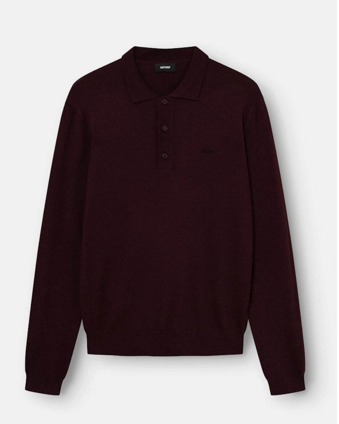 ANTWRP polo knit - burgundy