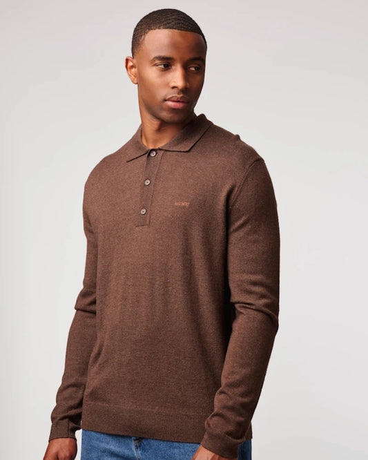 ANTWRP polo knit - Brown
