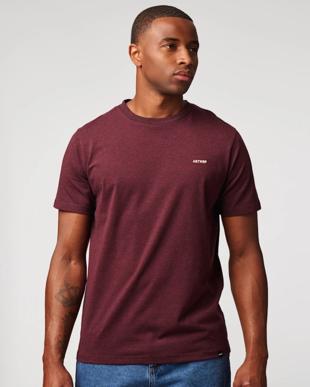 T-shirt ANTWRP | burgundy basic